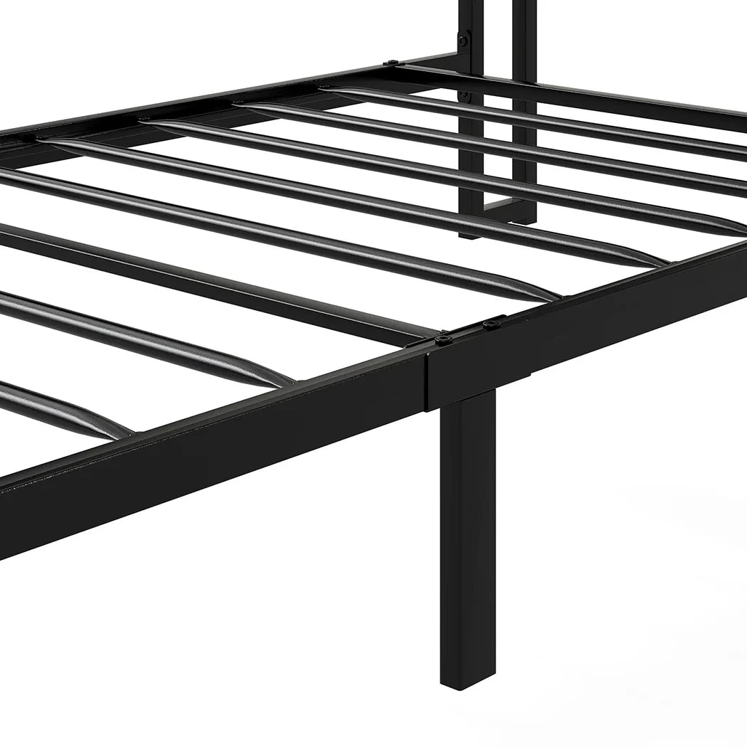 Levede Single Bed Frame with Storage Headboard RGB LED-2050056749460885509