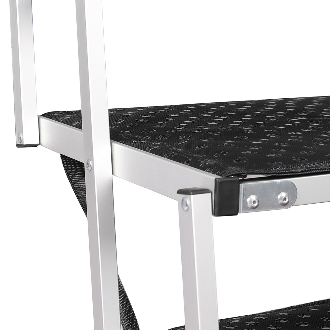 PaWz 5 Steps Dog Ramp Adjustable Height Black-2018816805979688965