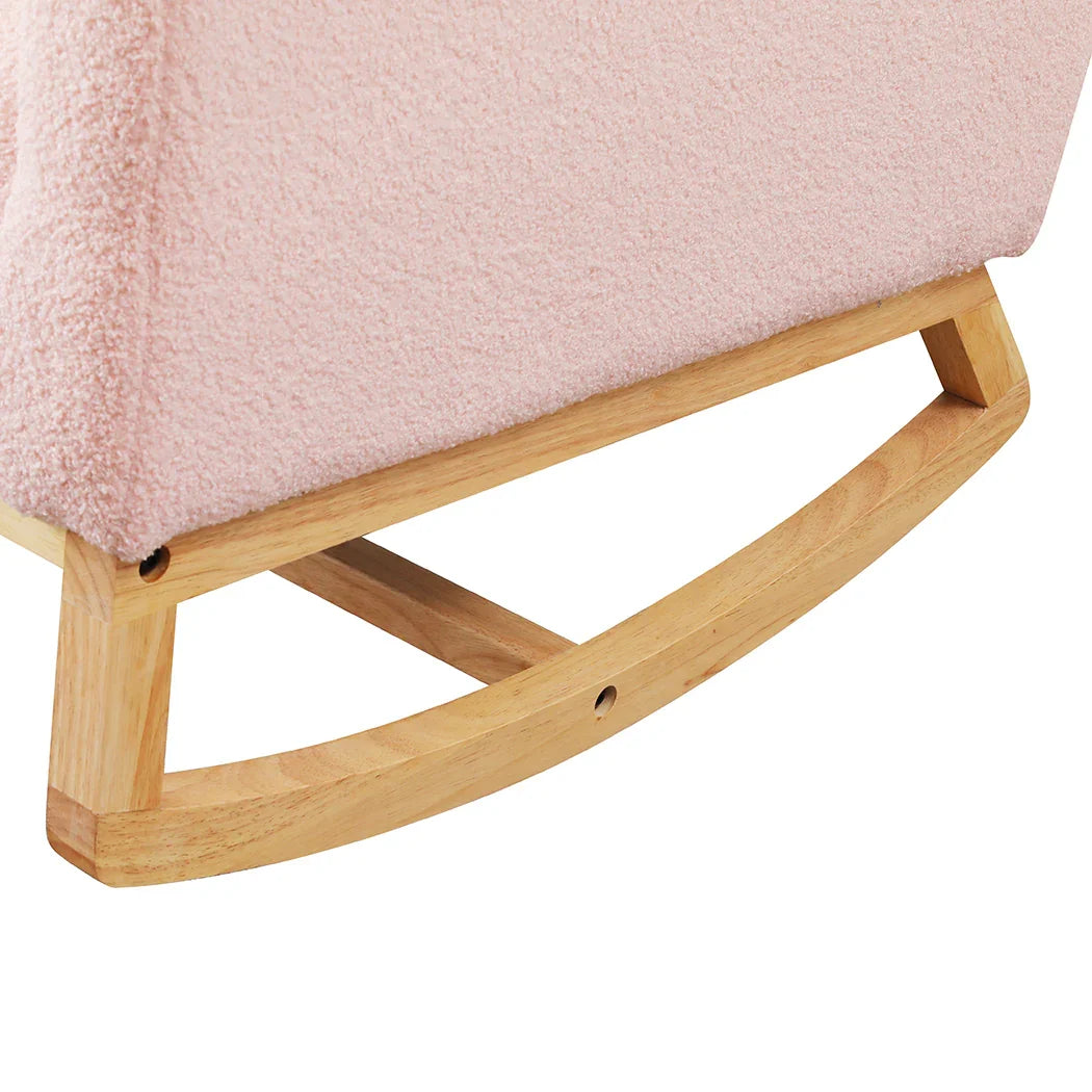 Levede Rocking Chair Ottoman Footrest With Side Pocket-2006732687682965509