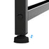 Levede L Shaped Gaming Desk with Storage Drawers Black-2050056895582048261