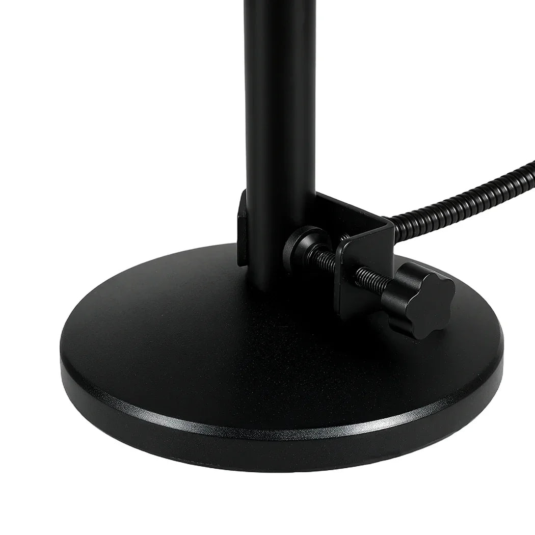 Levede Desktop Microphone Stand Adjustable Pop Filter Shock Mount Base Kit Black-2050056791613640709