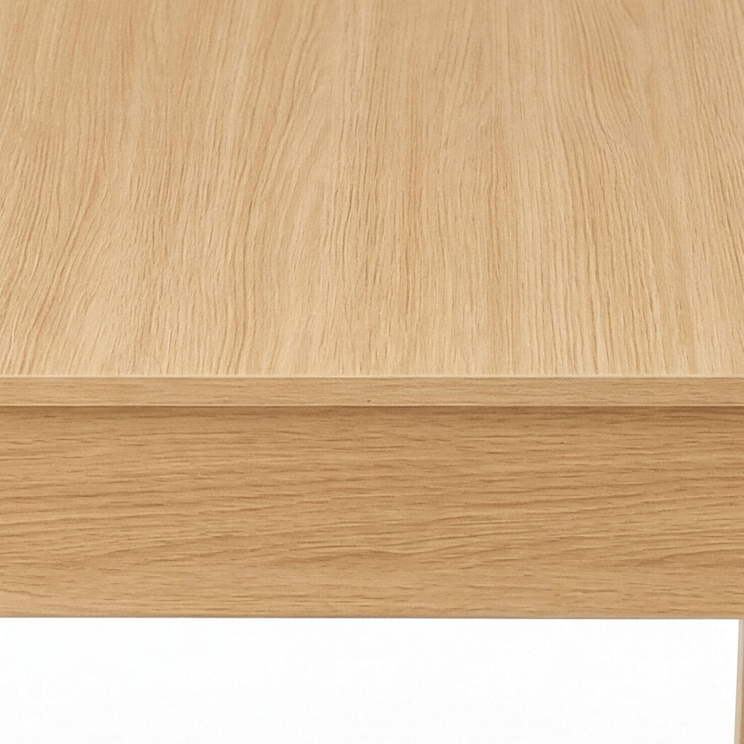 Levede Extendable Dining Table Oak Finish 4-6 Seater Wooden Kitchen 110-150cm-2072893553603907589