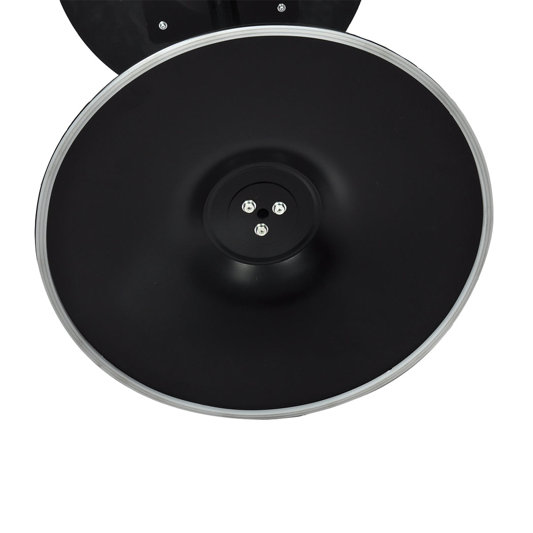 Levede 2x Round Bar Table Pub Tables Black-1864183286969012229