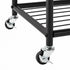 Levede Clothes Rack Heavy Duty Garment Rack 2 Shelf Locking Wheels Bedroom Black-2100034940497432581