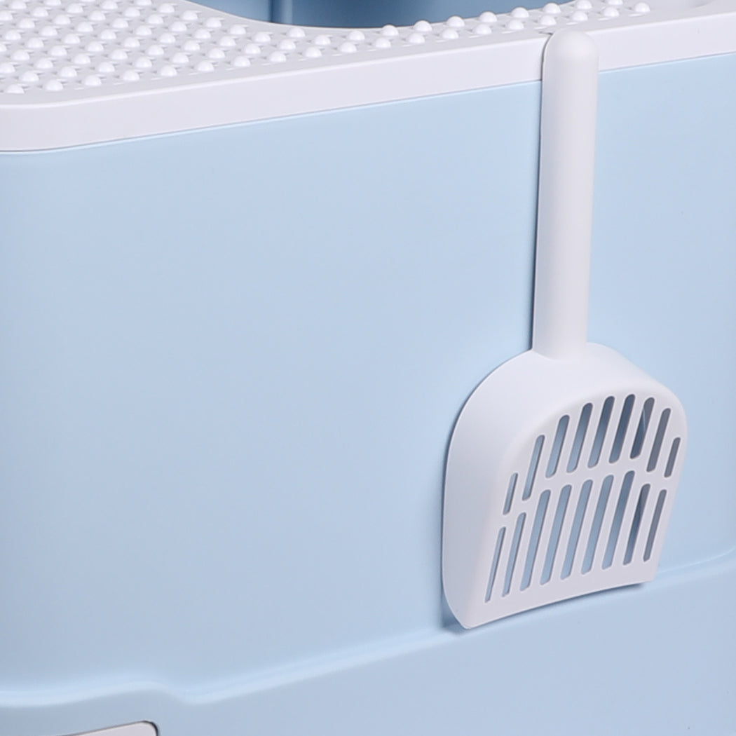 PaWz Cat Litter Box Fully Enclosed Kitty Blue-2006733131914285061