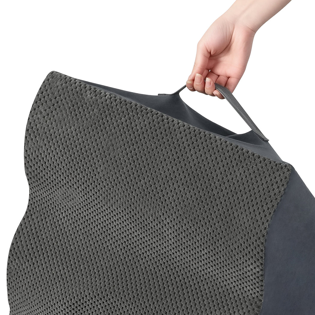 Pawz 2 Steps Pet Stairs Dog Ramp High Density Foam Grey-1938089883792969733