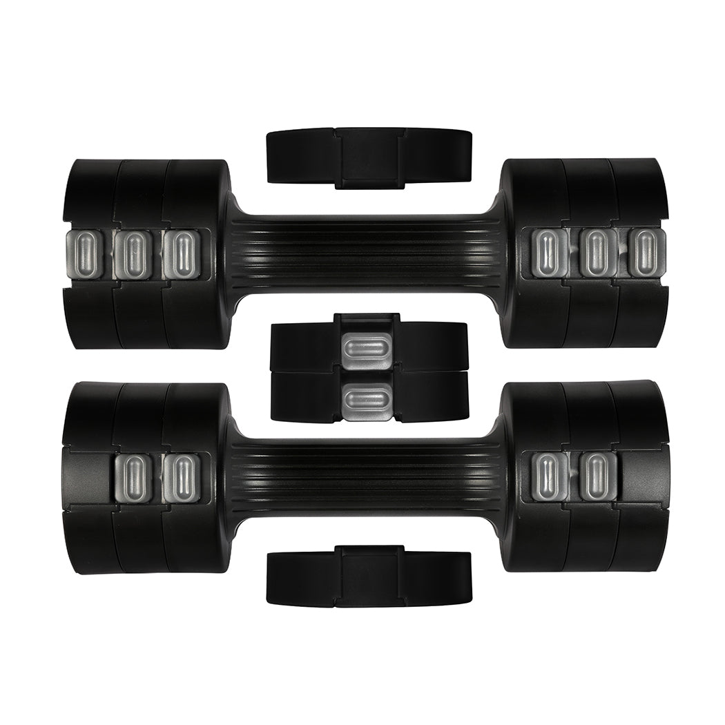 Centra A Pair Of 1KG To 5KG Dumbbells Black