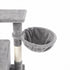 Pawz Cat Tree Cat Tower Multi-Level Cat Bed with Condo 125cm Plush Gray-2100034991957348357