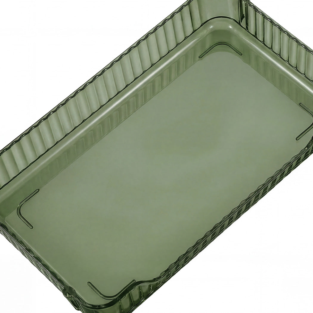 Ilus Makeup Organiser Vanity Countertop Shelf Cosmetic Holder Storage Green-2065254302045310981