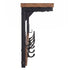 Levede Coat Rack Shelf Wall Mounted 7 Hooks Wall Floating Hat Rack Living Room-2050059009976832005
