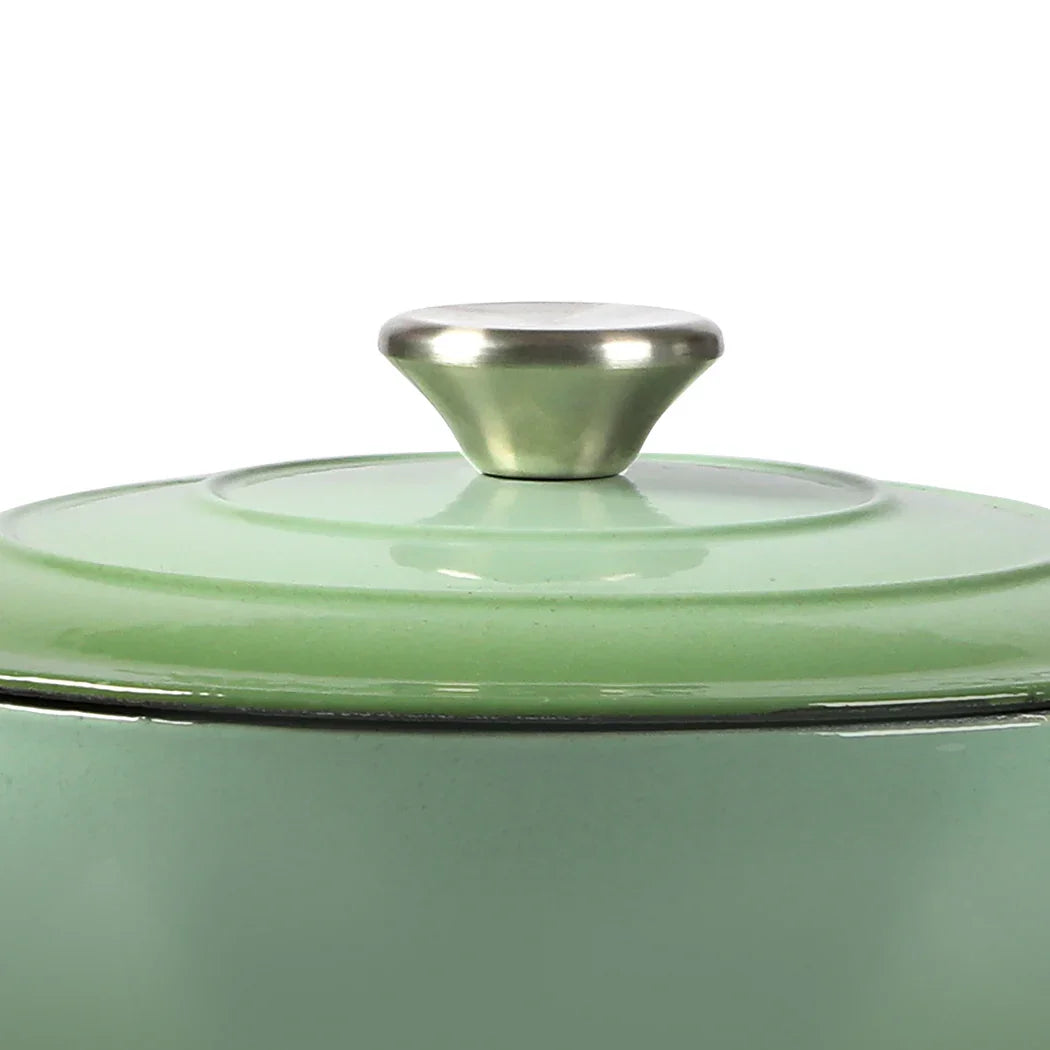 TOQUE 4L Enamel Dutch Oven Pot in Green Colour-2018816783506608133
