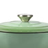 TOQUE 4L Enamel Dutch Oven Pot in Green Colour-2018816783506608133