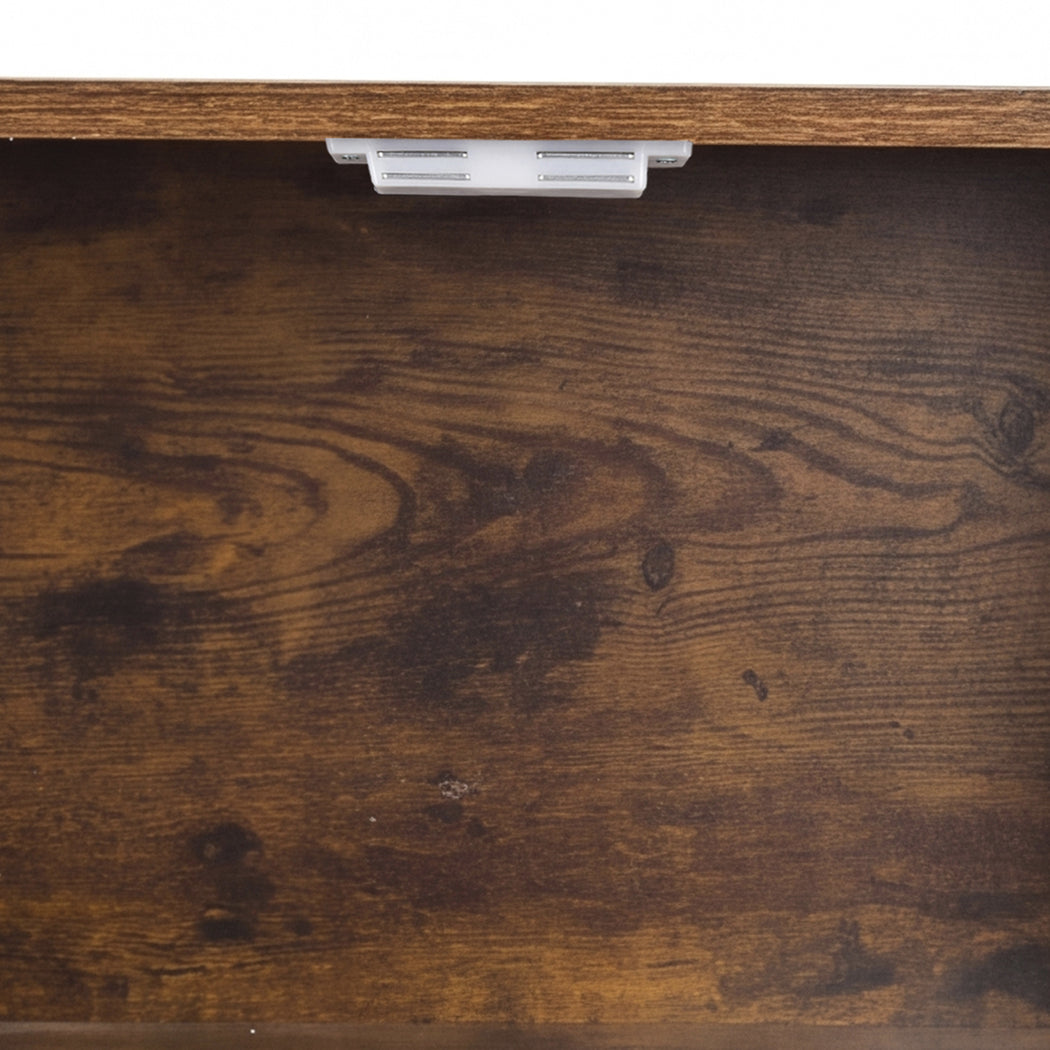 Levede 6 Tier Bookshelf Storage Cabinet Bookcase Display Adjustable Shelves Door-2072893553234808837
