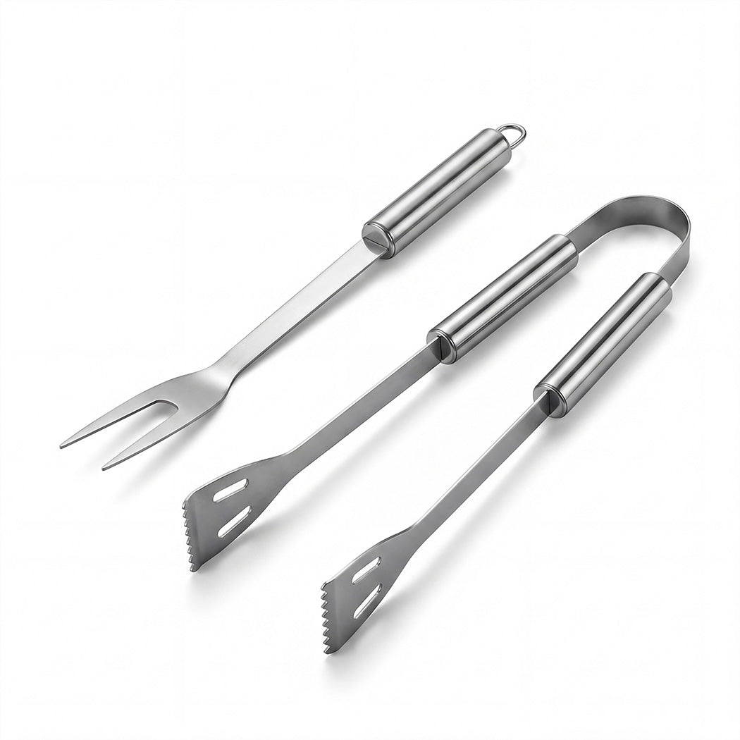 Moyasu 29Pcs BBQ Tool Set Stainless Steel Grill Cook Barbecue Grill Utensils Kit-2102558712077094917