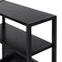 Levede Bedside Table with Charging Station LED Lights Black-2100034980859219973