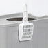 Pawz Large Cat Litter Box Foldable Top Entry Covered Litter Tray Scoop Grey-2050056785414459397