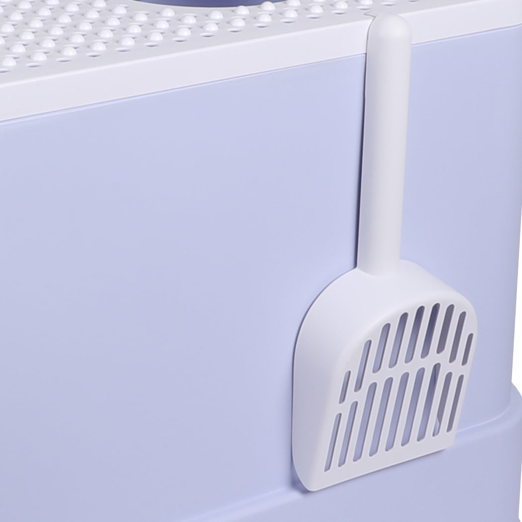 PaWz Cat Litter Box Fully Enclosed Toilet Purple-1910112951273132037