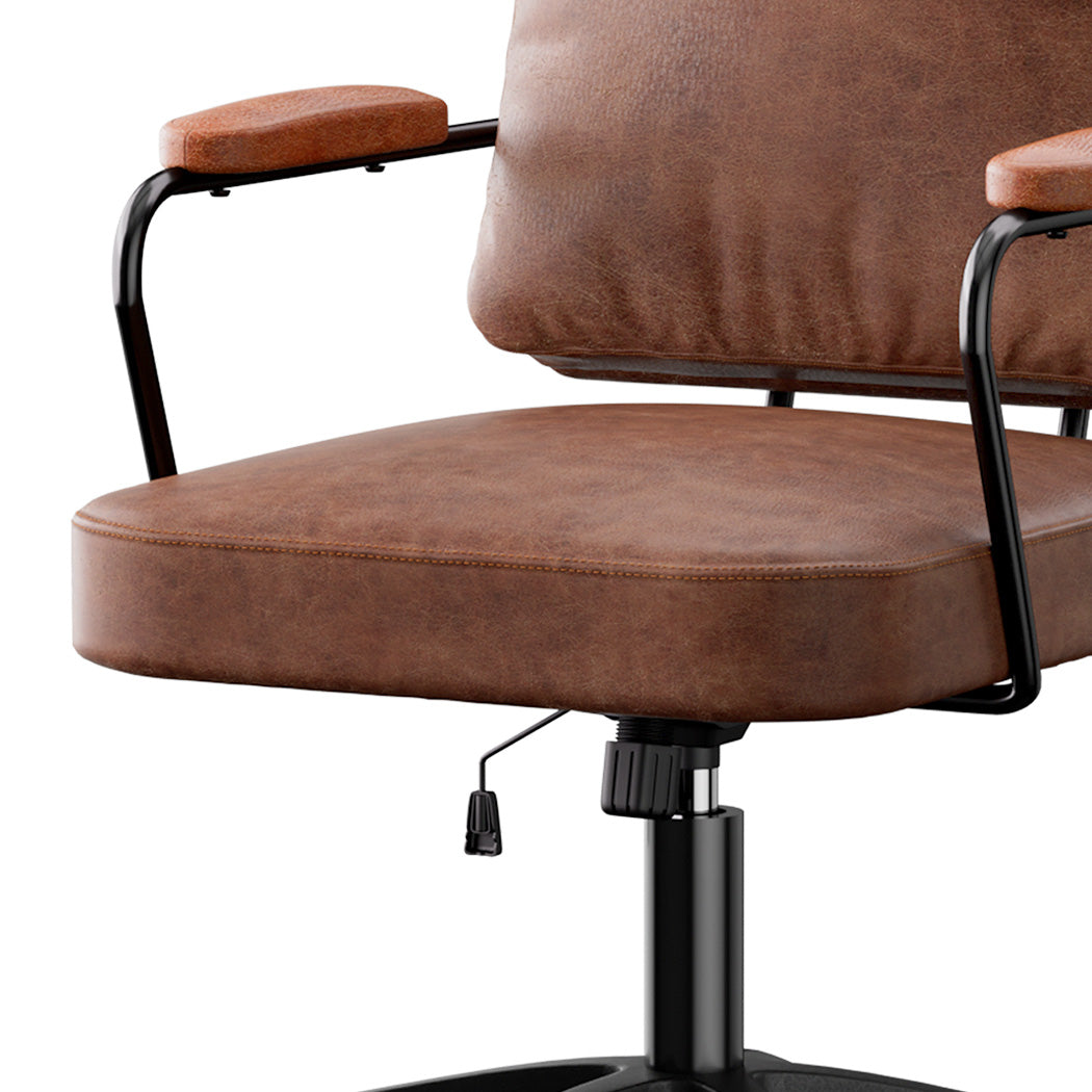 Levede Office Arm Chair Leather Executive Chairs-2006732703457742853