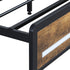 Double Bed Frame Storage Headboard Industrial