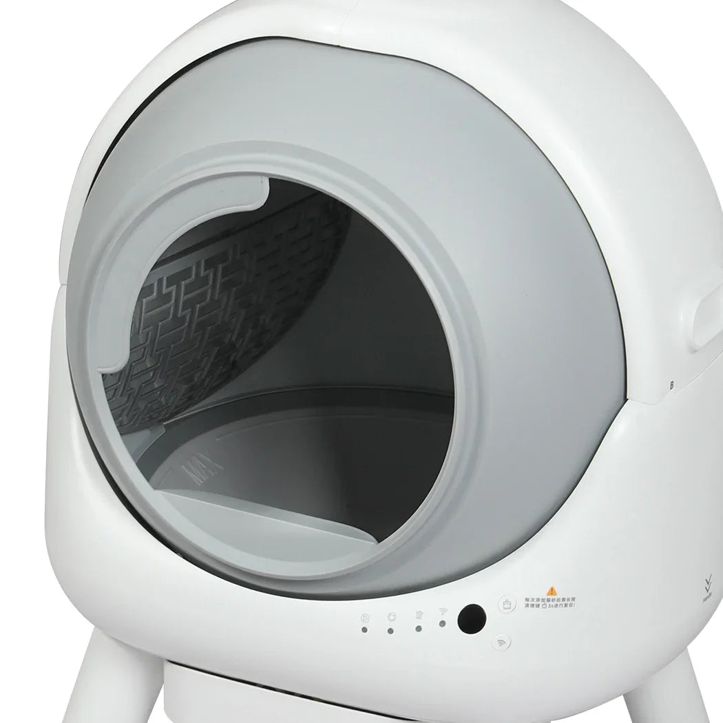 PaWz Smart Self Cleaning Cat Litter Box APP Control White-2029387209790066693
