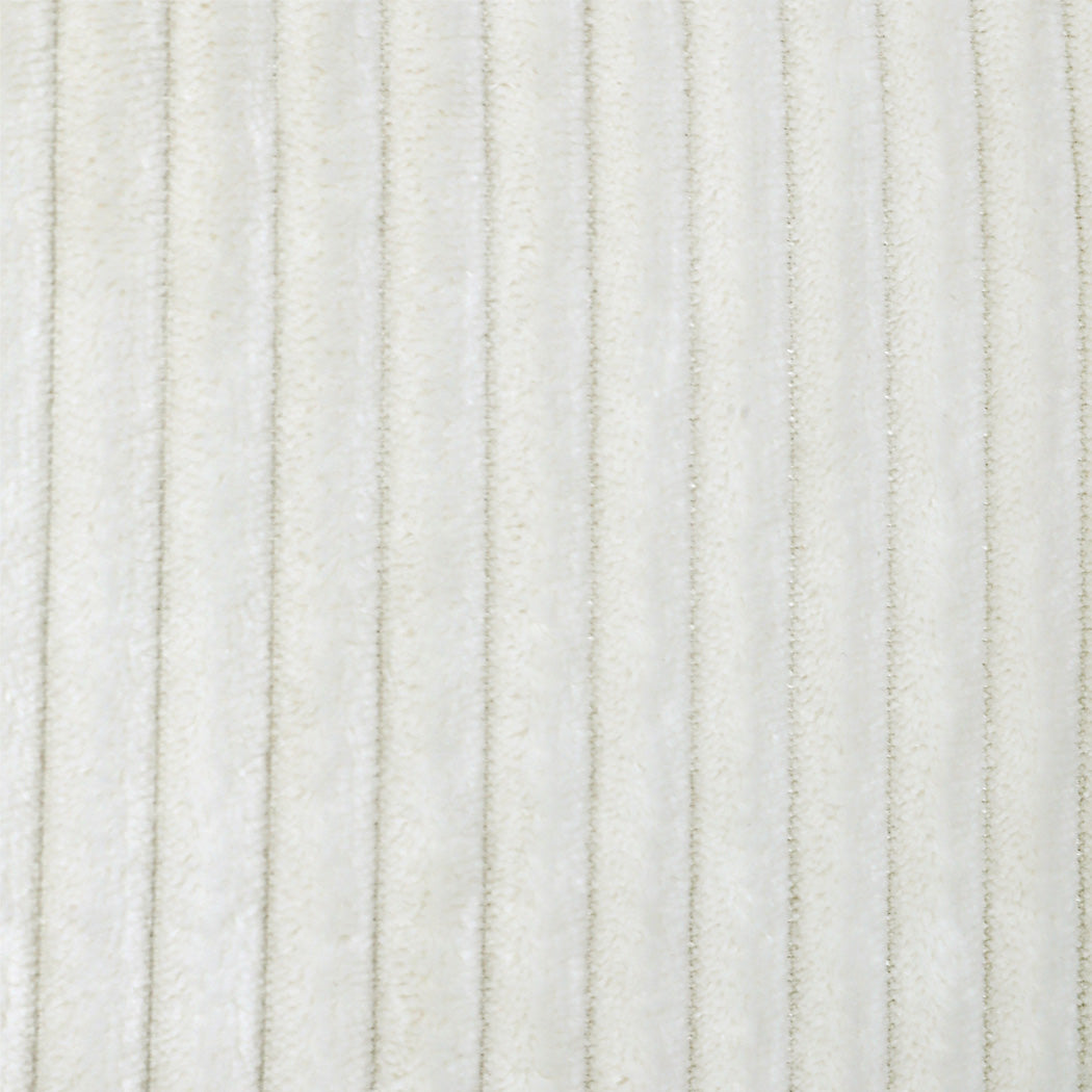 Levede Metal Framed Lounge Chair Corduroy in Beige-1919278353102278661