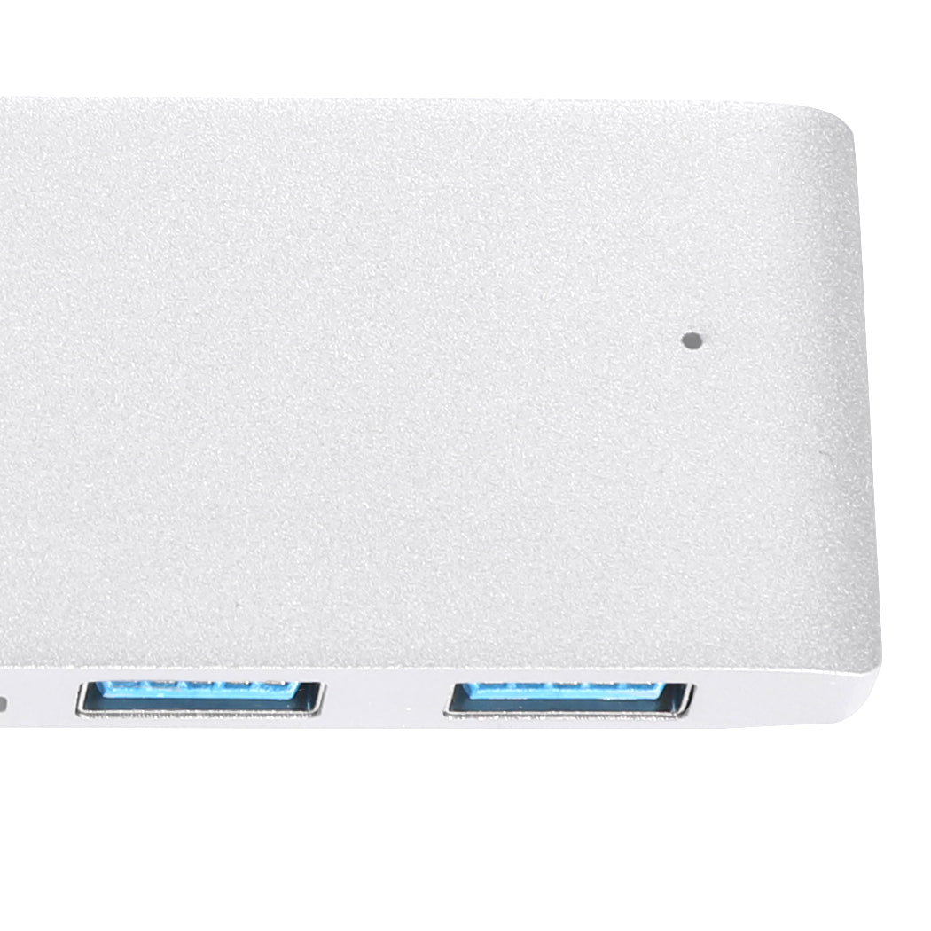 USB 3.0 Type-C HUB 6 Port Powered Adapter Silver-2018816658776395781