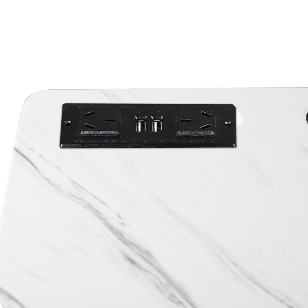 Levede Standing Desk Height Adjustable White-1864183343696973829