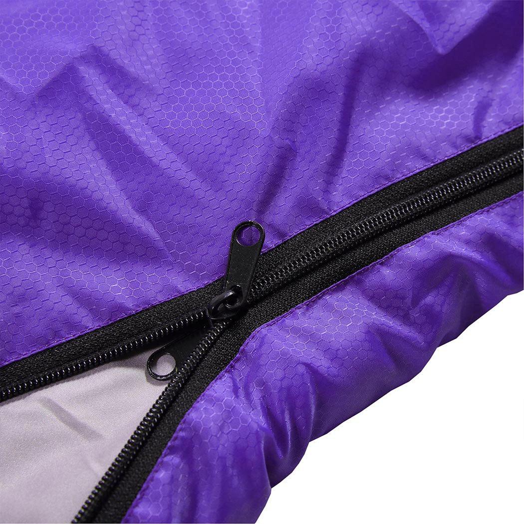 Mountview Single Sleeping Bag Bags Outdoor Purple-2029387242174287877