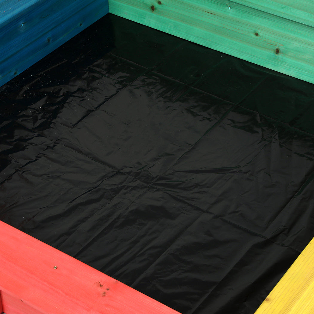 Bopeep Kids Wooden Sandbox 120X120CM-1897119187256610821