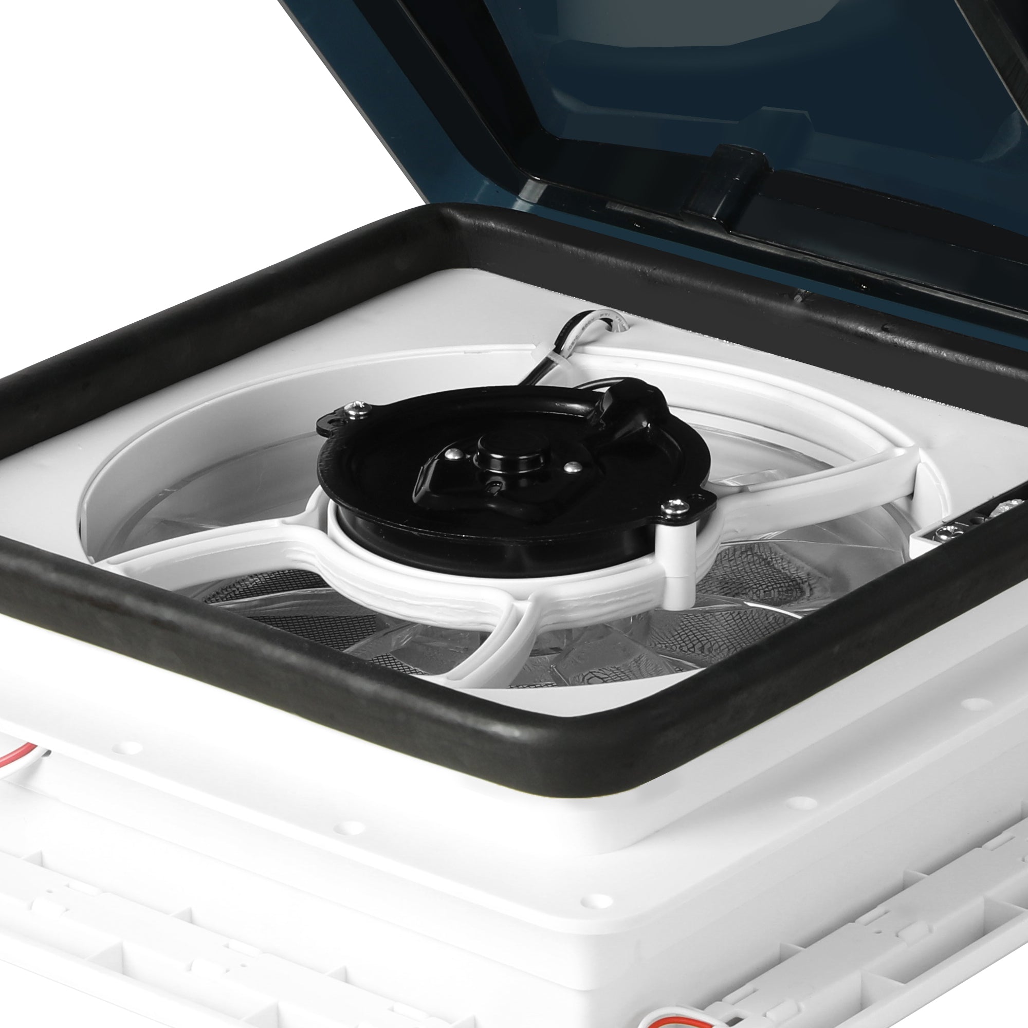 Manan Caravan Roof  Vent Hatch RV Shower Air Exhaust 12V Fan LED Light Trailer-1864183253821427717