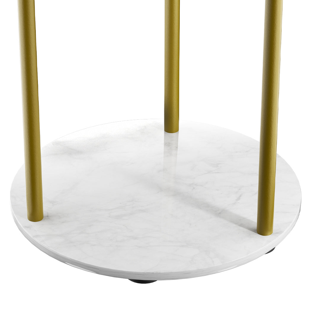 Levede Coat Rack Clothes Stand 8 Hook Organizer Gold-1973193820849967109