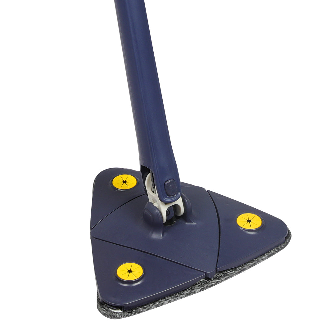 Cleanflo Cleaning Mop Dry Wet Triangle Blue-2018816663532736517