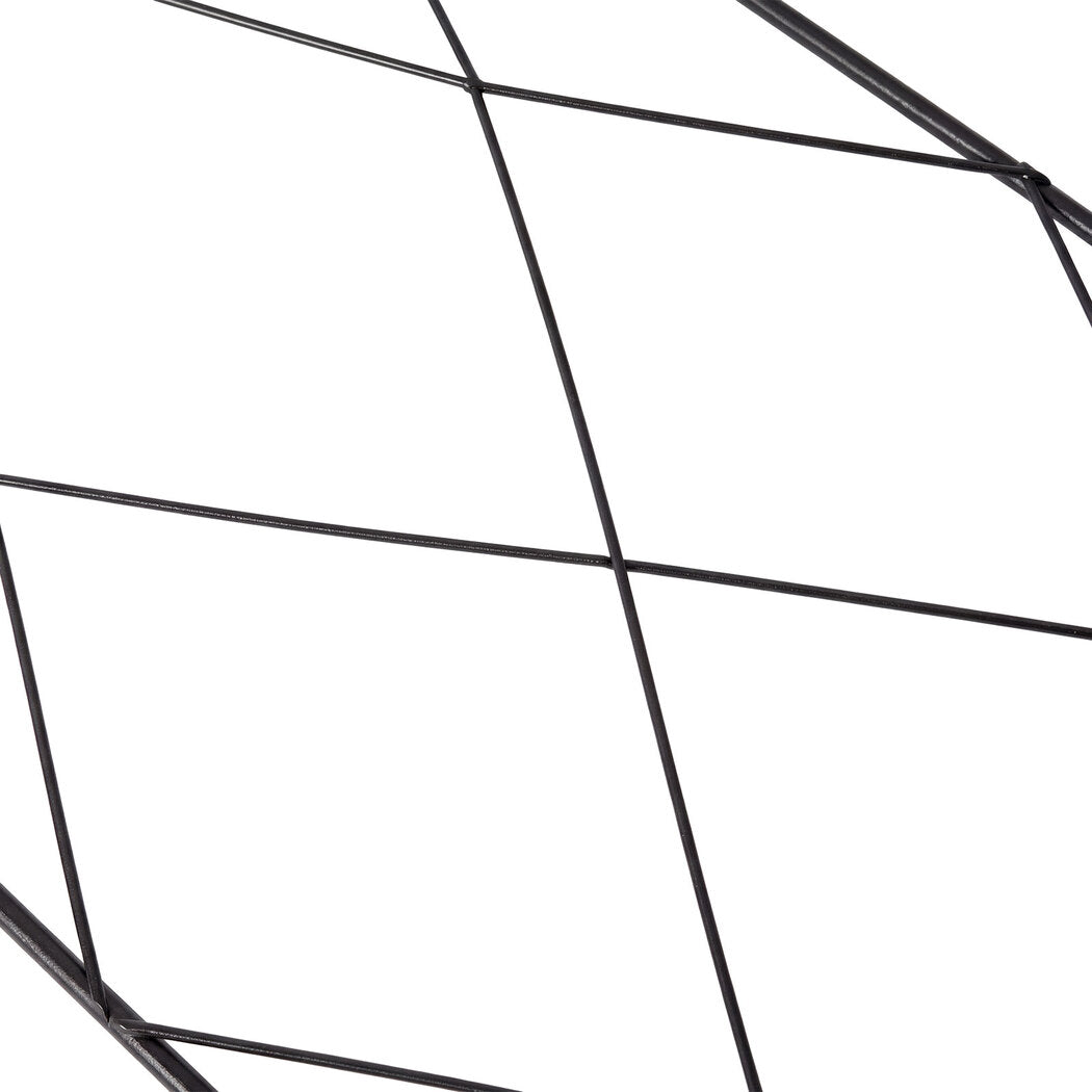 Lambu Garden Fence Panel 5 Pc Q195 Steel Rust Proof Border for Flower Beds Black-2109799601236807686