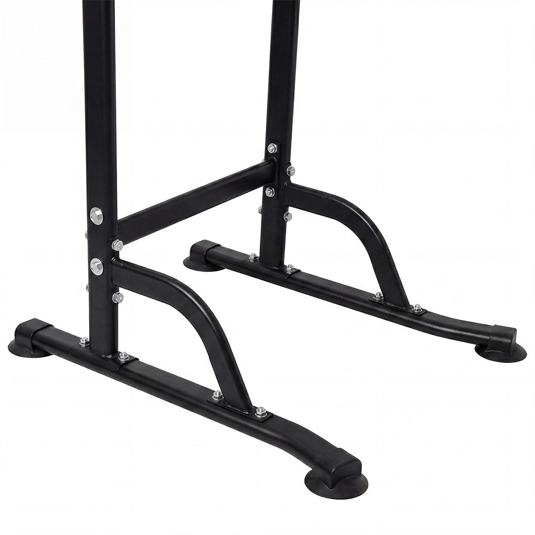 Centra Power Tower Pull Up Bar Dip Station Adjustable Home Gym 150kg Black-2072893534452715525