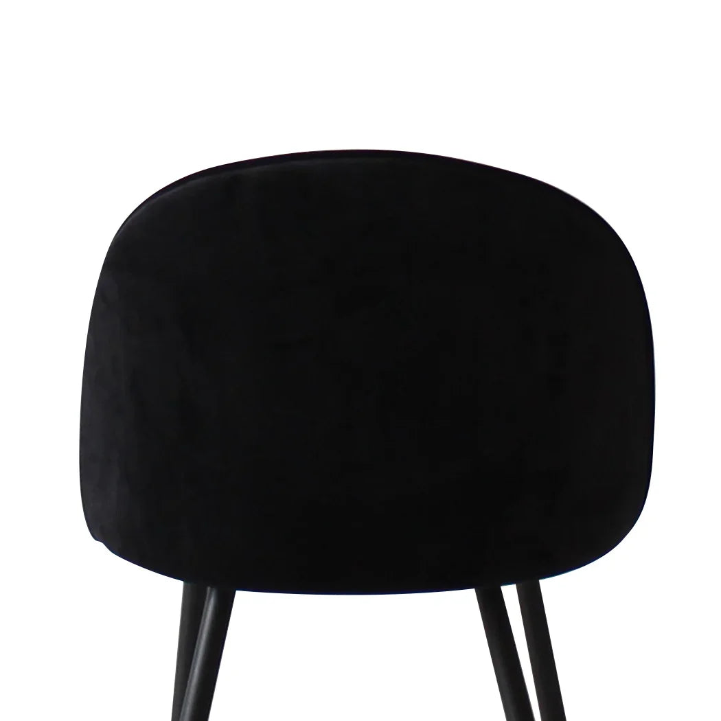 Levede 2x Dining Chairs Kitchen Cafe Black-2006733258255110149