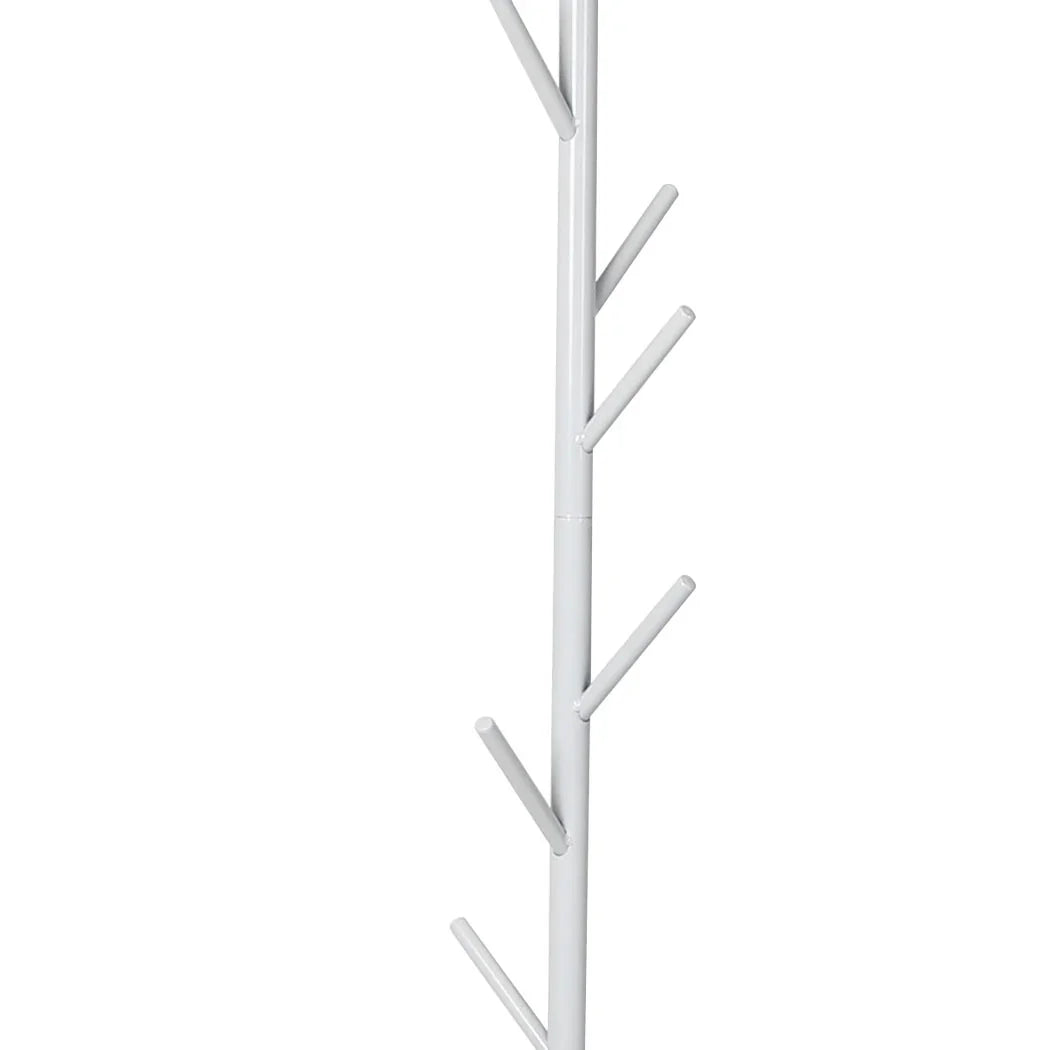 Levede Coat Rack Hat Clothes Stand Hanger White-2018816731472072709