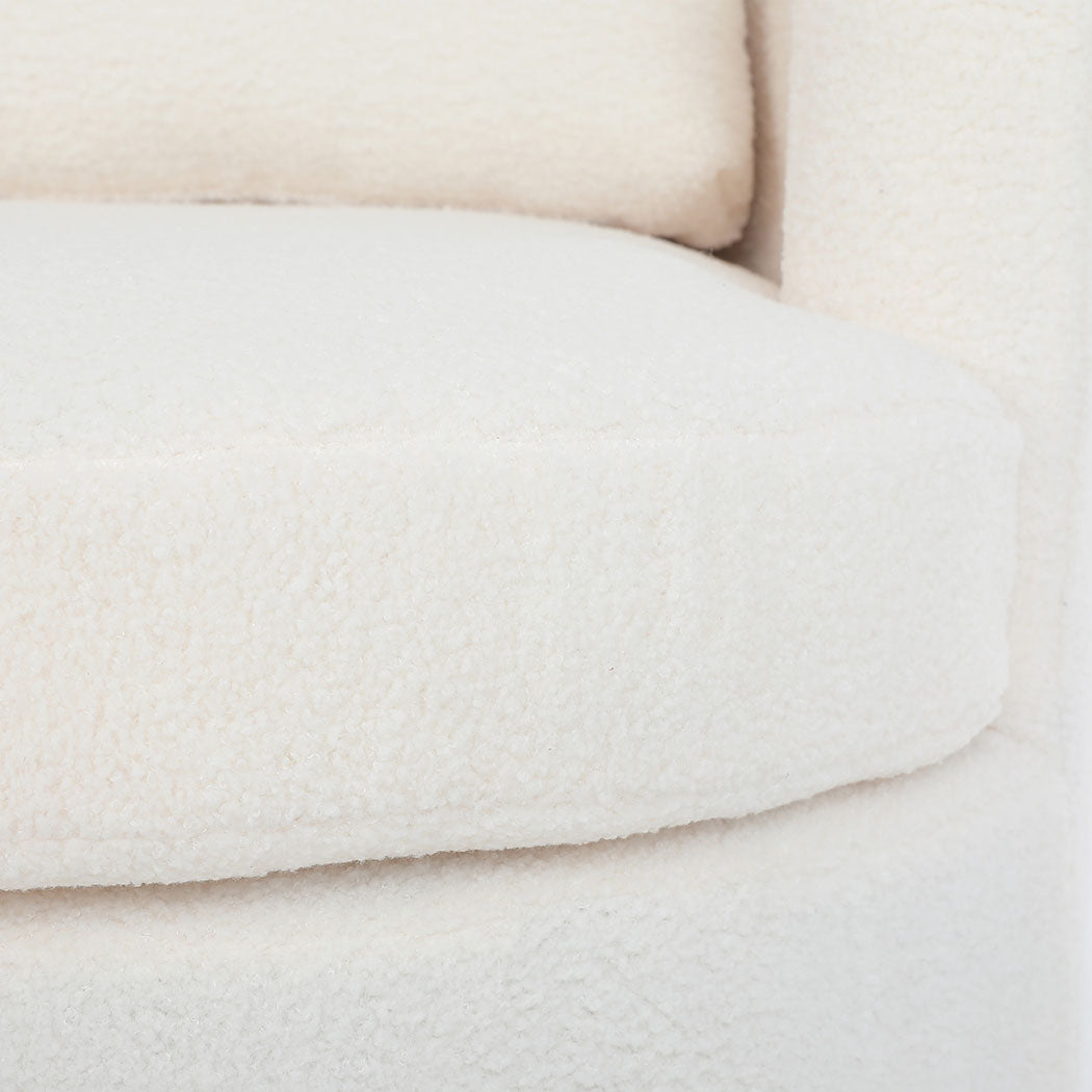 Levede Fleece Swivel Chair-1894516730991087621