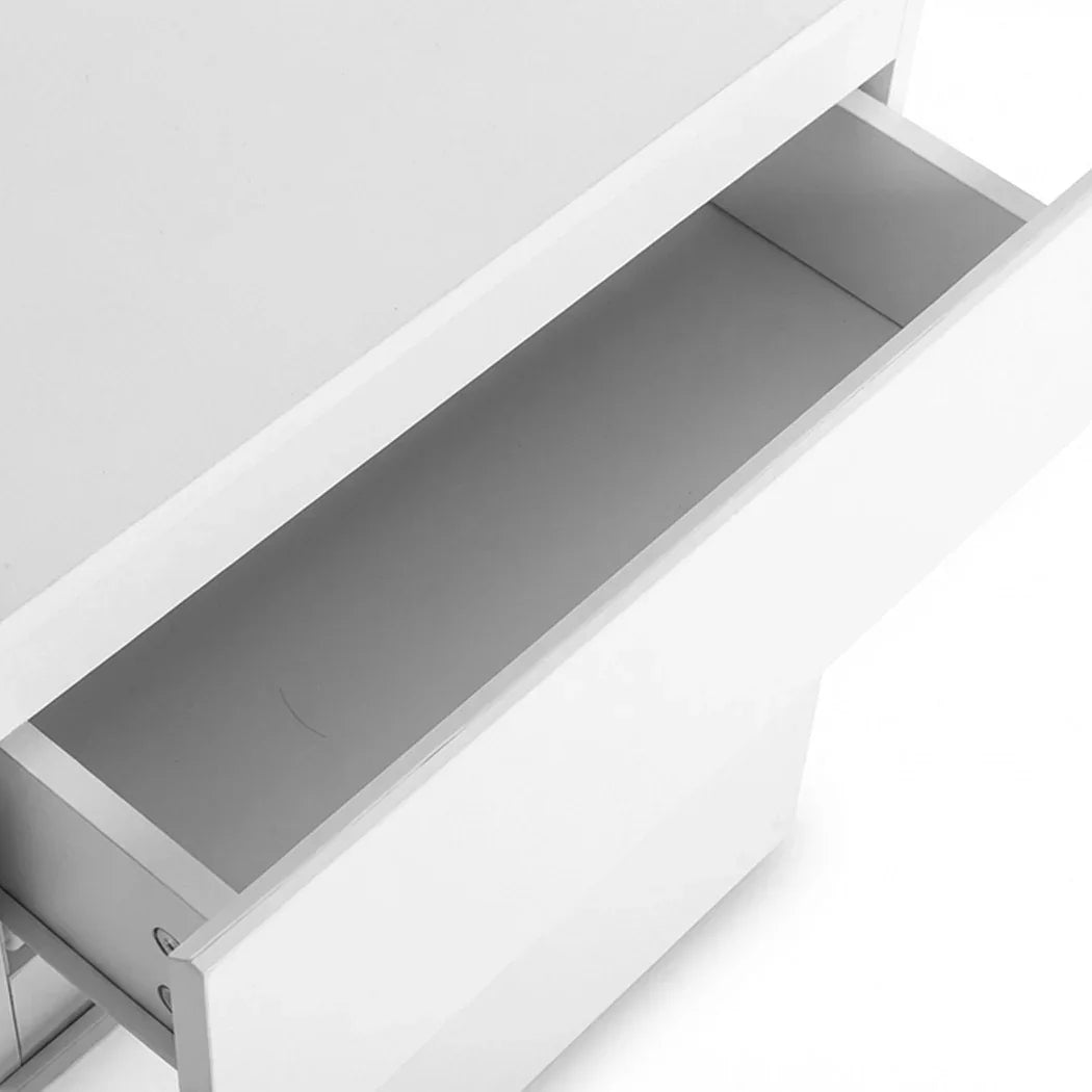 Levede Bedside Table Side Table 3 Drawers Storage Nightstand Bedroom Cabinet-2050056781023023109