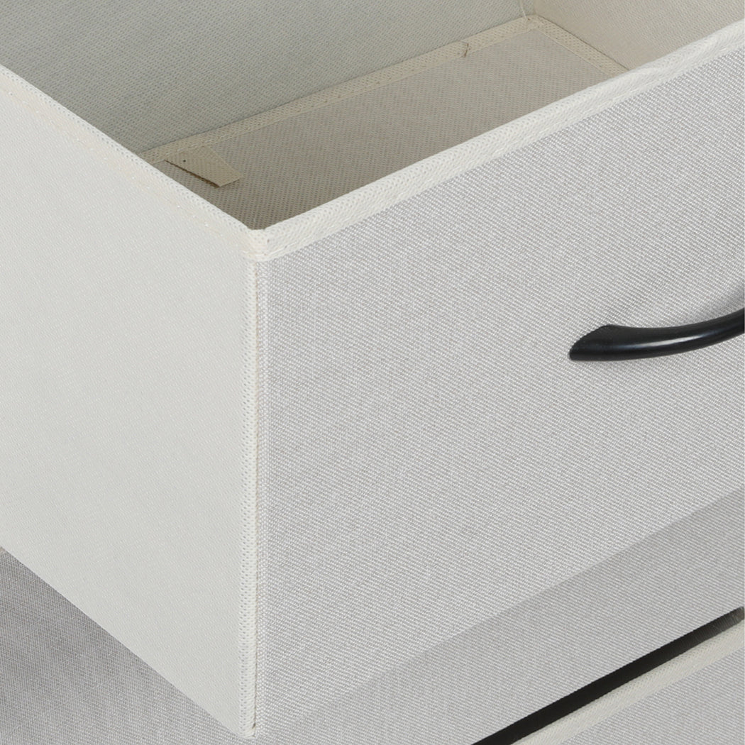Levede Storage Cabinet Tower Chest Beige-1910113285265559557