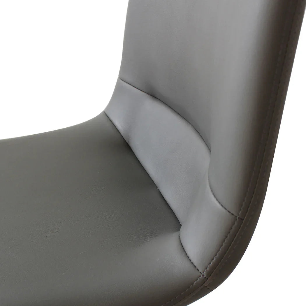 Levede Stackable Dining Chairs Kitchen Grey Set of 8-2006732727608545285