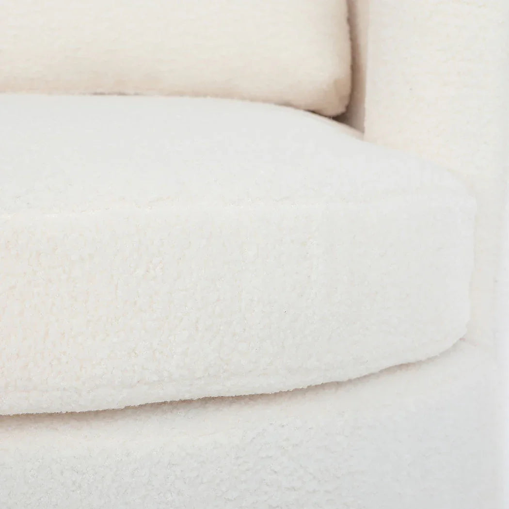 Levede Fleece Swivel Chair-2025742034358374405