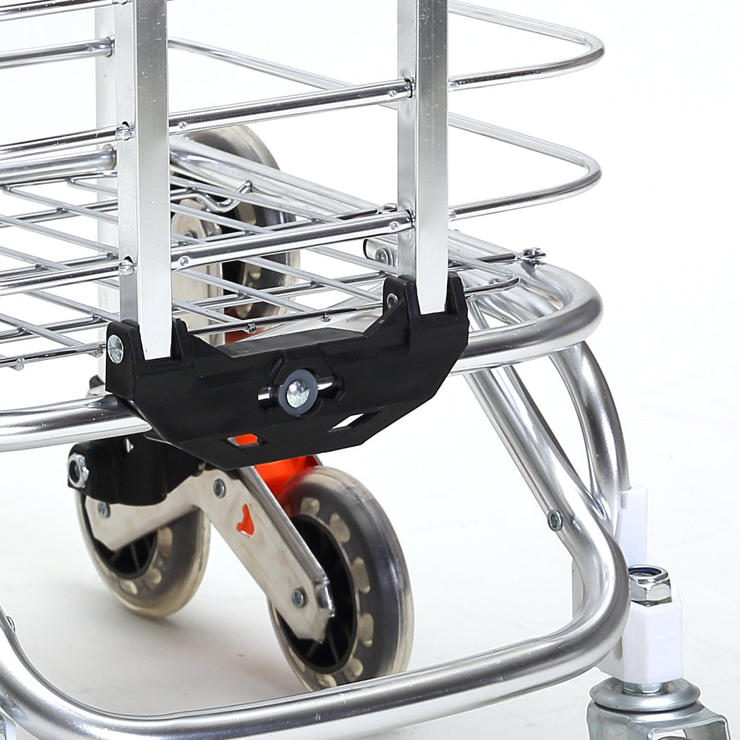 Foldable Shopping Cart Trolley Basket-2029387262369861637