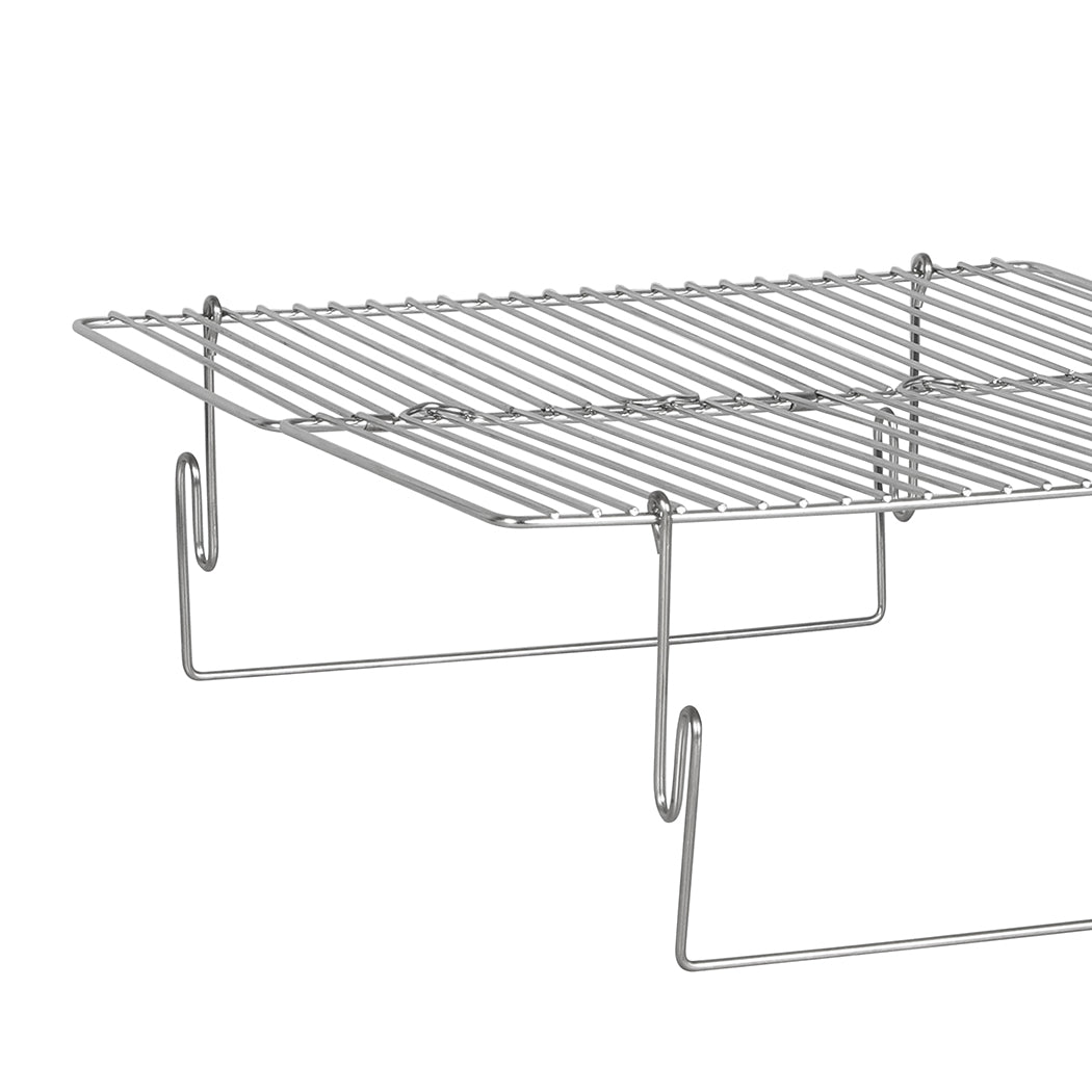 Levede Folding BBQ Portable Charcoal Grill 2-IN-1-1919892812770447365