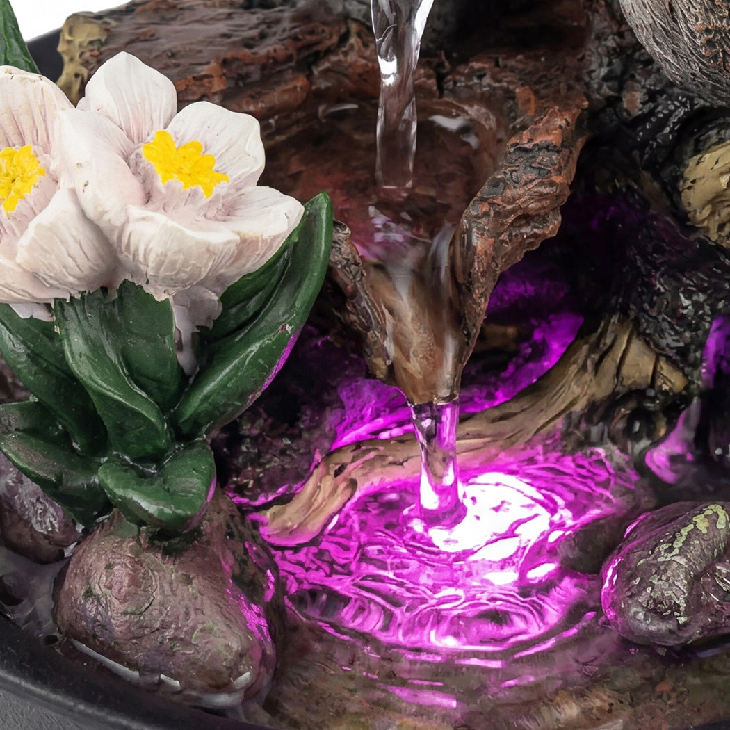 Spector Tabletop Water Fountain LED Colour Changing Bird Indoor Desktop AU Plug-2050059011792965637