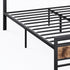 Metal Bed Frame Mattress Base Set Wood Queen-1864183203493974021