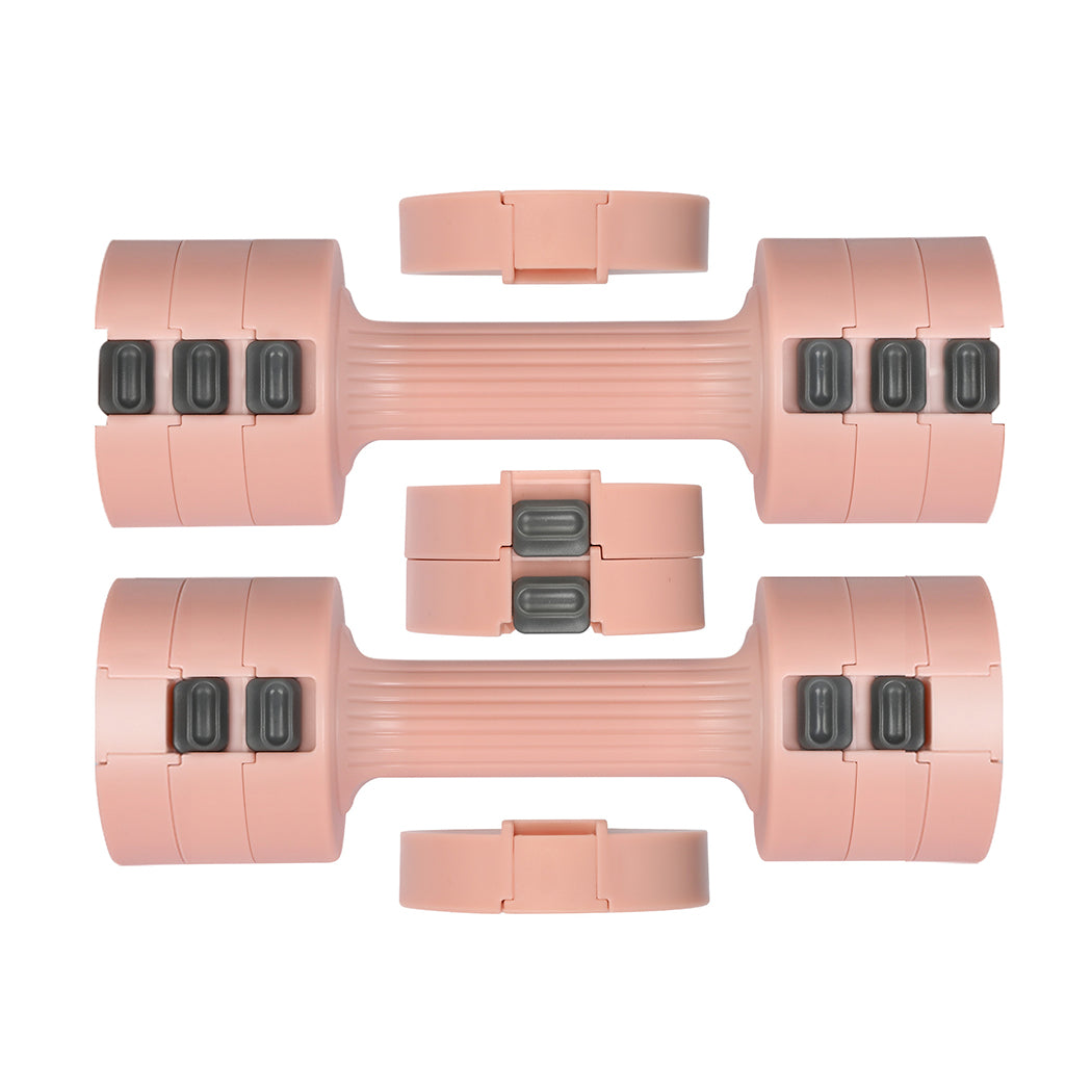 Centra A Pair Of 1KG To 5KG Dumbbells Pink