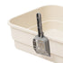 Pawz Large Cat Litter Box High Sided Open Top Cat Litter Tray 60cm Beige-2072893574063722501