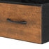 Levede Bookshelf 10 Open Cubes 3 Fabric Drawers Wood Black-2100034939570491397