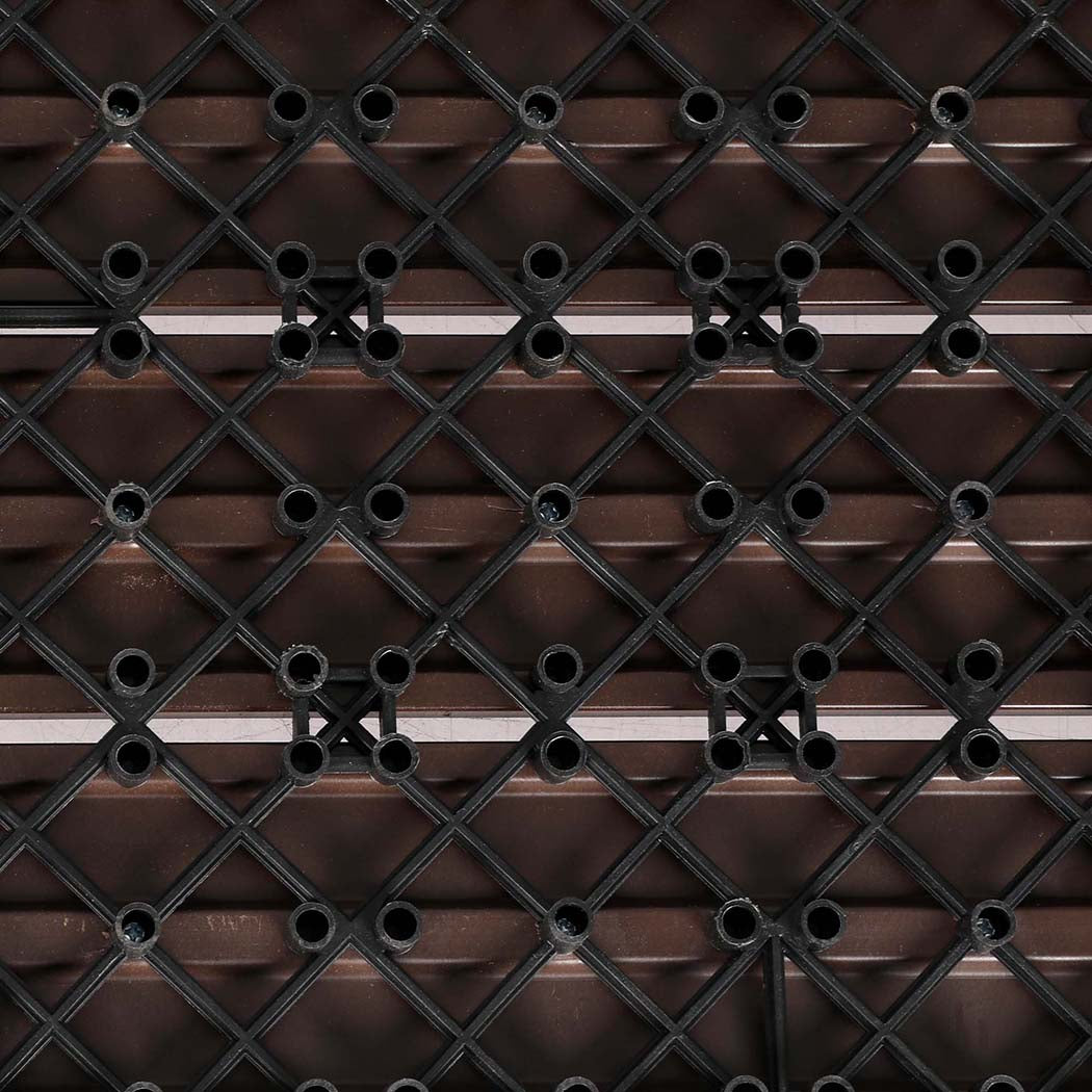 Marlow x10 Floor Tiles Plastic Decking Coffee-1910112530420862981