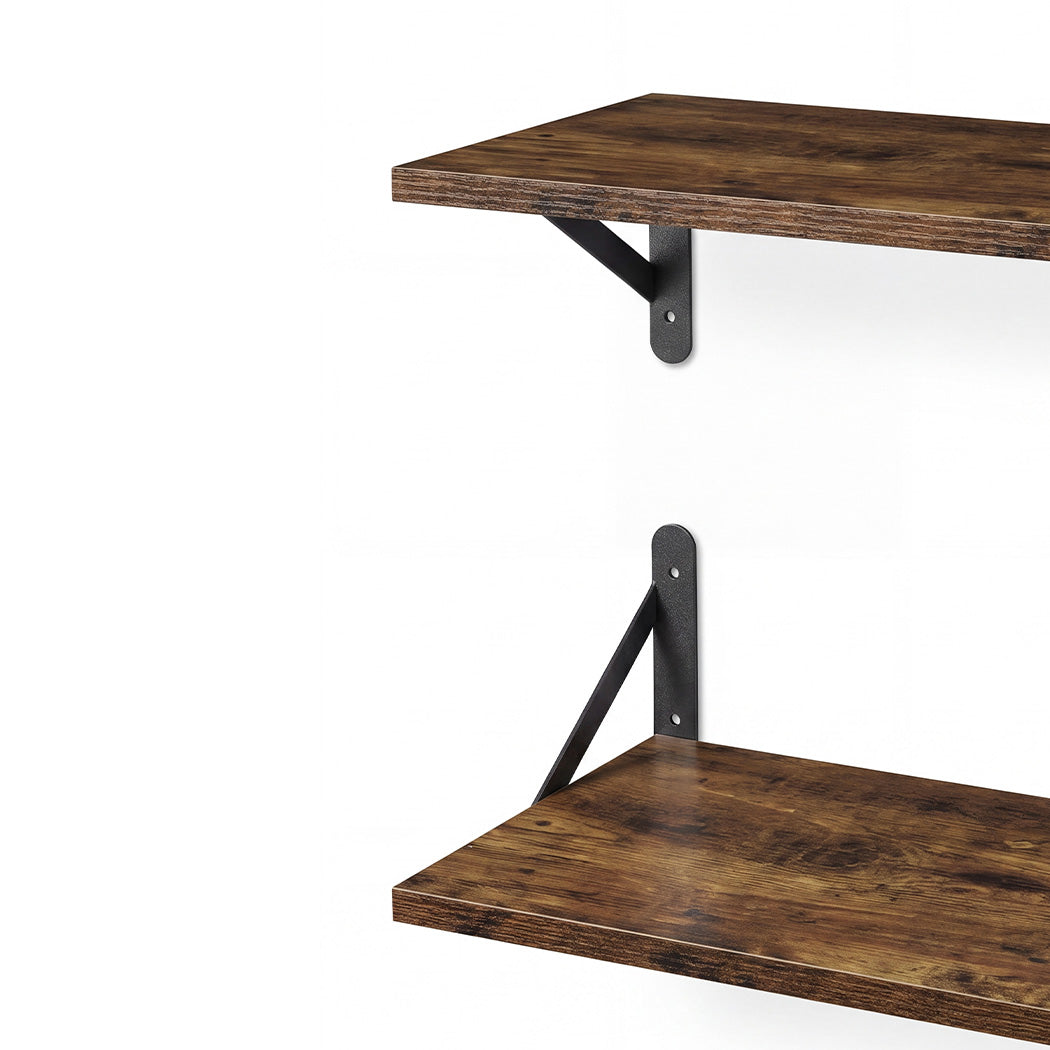 Levede Floating Shelves 2Pcs Deep Wall Mounted Rustic Storage Book Shelf Bedroom-2061251868004323333